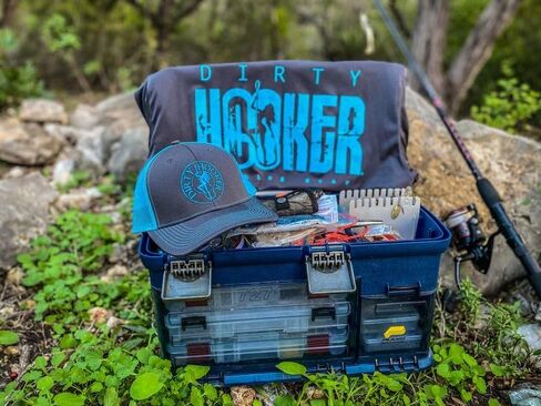 Dirty Hooker Fishing Gear - Fishing Cap for Men and Women - Adjustable Baseball Cap - Dirty Hooker Logo Fishing Hat in Saudi Arabia