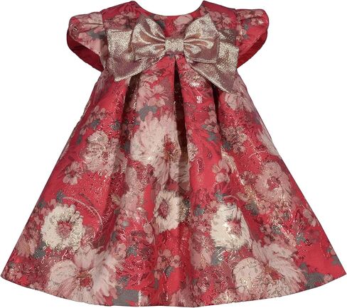 Bonnie Jean Baby Girl's Special Occasion Party Dress - for Baby, Toddler and Little Girls, Silver, 12 Months in Saudi Arabia