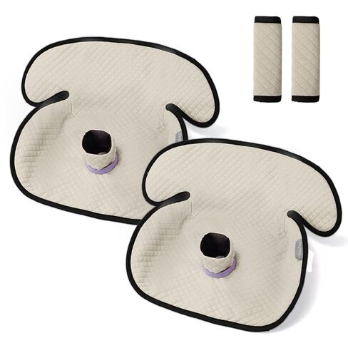 2 Pack Baby Potty Training Car Seat Protector, Waterproof Car Seat Liner for Potty Training Toilet, Baby Infant Toddler Piddle Pad Fits for Carseat, Stroller, Highchair - 2 Pack, Beige in Kuwait