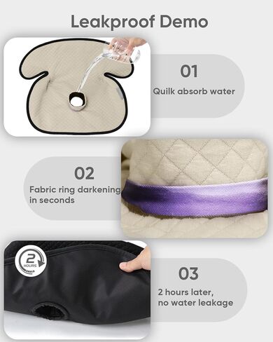 2 Pack Baby Potty Training Car Seat Protector, Waterproof Car Seat Liner for Potty Training Toilet, Baby Infant Toddler Piddle Pad Fits for Carseat, Stroller, Highchair - 2 Pack, Beige in Kuwait