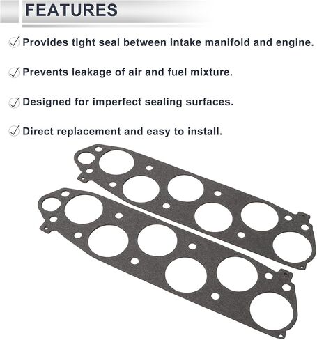 Engine Intake Manifold Gasket for Honda Odyssey 2005-2010 Intake Manifold Sealing Gasket for Honda Pilot 2005-2010 No.17105RCAA01 Metal 2 Pcs in Saudi Arabia