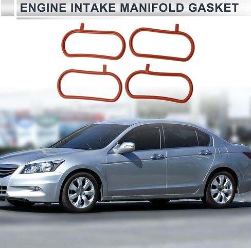 Engine Intake Manifold Gasket for Honda Accord 2018-2025 Intake Manifold Sealing Gasket for Honda Civic 2016-2024 No.171055AA004 Rubber 4 Pcs in Saudi Arabia