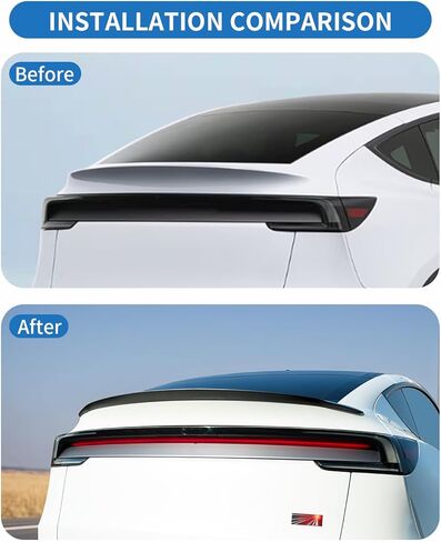سبويلر من ألياف الكربون الحقيقية لسيارة Tesla Model Y Juniper(2025-2026) 100% مادة ألياف الكربون OEM سبويلر يناسب تمامًا، عبوة واحدة in Saudi Arabia
