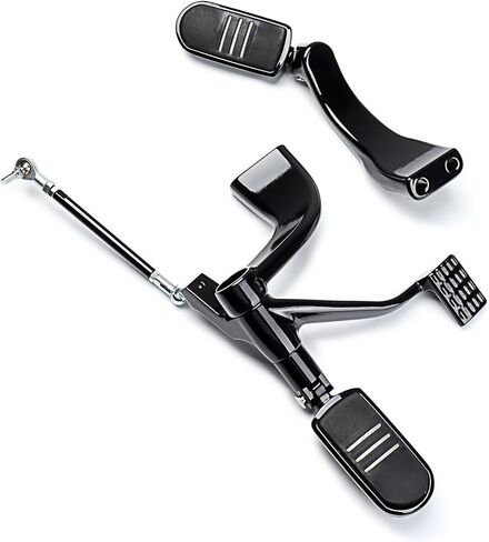 Astra Depot Mid Forward Controls Kit Foot Peg Lever Fit For Harley Sportster 48 XL 883 1200 2004-2013 Roadster Forty Eight Iron Superlow Nightster Fits OE 42971‑04, 42972‑04, Black in Saudi Arabia