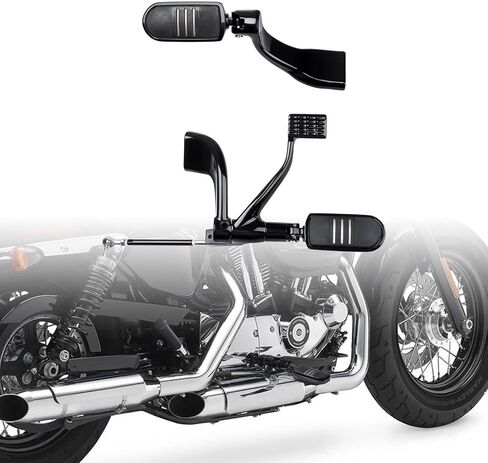 Astra Depot Mid Forward Controls Kit Foot Peg Lever Fit For Harley Sportster 48 XL 883 1200 2004-2013 Roadster Forty Eight Iron Superlow Nightster Fits OE 42971‑04, 42972‑04, Black in Saudi Arabia
