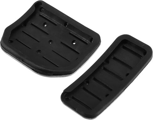 X AUTOHAUX 2pcs Brake Pedal Pad Gas Accelerator Pedal Cover for Land Rover Range Rover Sport 2006-2013 Silver Tone in Saudi Arabia