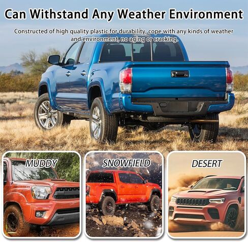 Bewild طقم الجسم المصد الأمامي مناسب لـ 2012 2013 2014 2015 Toyota Tacoma غطاء المصد الأمامي مع مجموعة مصبغة + لوحات حشو المصباح الأمامي + أغطية إطار Foglight (أسود) in Kuwait