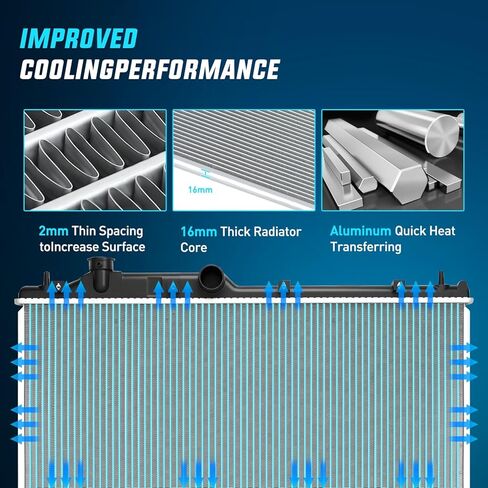 Nilight Radiator for Subaru Forester 2009 2010 2011 2012 2013,Crosstrek 2016-2017, Impreza 2008-2011, Legacy 2005-2010, Outback 2005-2009 H4 2.0L 2.5L, Automatic Trans in Saudi Arabia