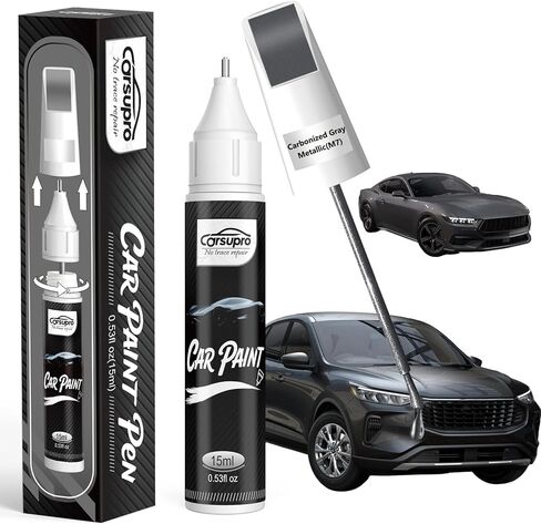 Ruby Red Metallic(RR) for Ford Touch Up Paint Pen, 2 in 1 Car Scratch Remover with Pen Tip and Brush, Precise Color Match for Car Paint Scratch Repair, Quickly and Easily Fix Chips and Nicks in Saudi Arabia