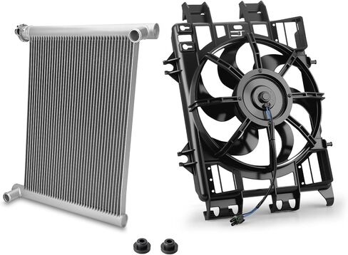Radiator & Fan-Assembly For Polaris Sportsman 550 850 1000 Scrambler 850 2009-2025 1240404 2411578 2415279 in Saudi Arabia