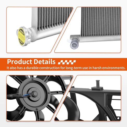 Radiator & Fan-Assembly For Polaris Sportsman 550 850 1000 Scrambler 850 2009-2025 1240404 2411578 2415279 in Saudi Arabia
