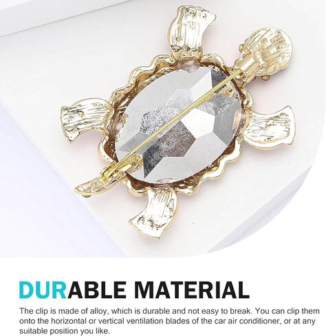 Turtle Car Accessories, Cute Turtle Air Fresheners Diffuser Vent Clip, Crystal Rhinestone Auto Air Conditioning Outlet Clip, Sea Turtles Car Decorative for Women (Blue, 2PCS) in Saudi Arabia