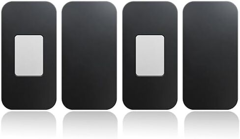 2Sets Invisible Magnetic Suction Drawer Closer Self Adhesive Sliding Door Furniture Anti-Rust Magnet Stickers Accessories,Black in Saudi Arabia