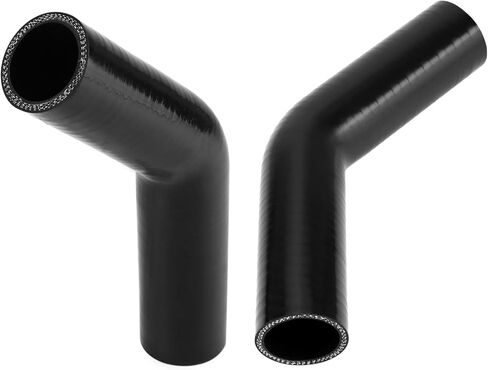 QWORK 45 Degree Elbow Silicone Hose, 1.5" ID 4-Ply Reinforced Silicone Hose for Turbo, Intercooler and Intake, 5" Leg length in Saudi Arabia