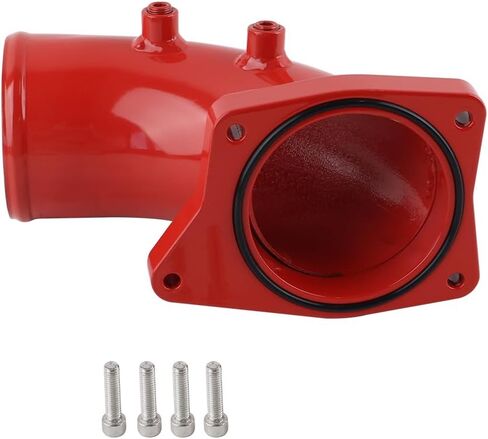6.0L Diesel Turbo Intercooler Pipes + Intake Elbow Red Compatible with 2003-2007 Ford F250, F350 F450 F550 Super Duty 6.0L 363CI OHV V8 Diesel Turbo High Flow Aluminum Pipe in Saudi Arabia