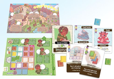 A Place for All My Books – Cozy Strategy Board Game of Book Collecting & Organizing by Smirk & Dagger | Ages 10+ | 1–4 Players | 15–20 Min per Player in Saudi Arabia