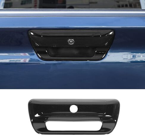 RT-TCZ Rear Trunk Door Tailgate Handle Cover Trim Decoration Accessories for 2018 2019 2020 2021 2022 Dodge Ram 1500 (Black) in Saudi Arabia