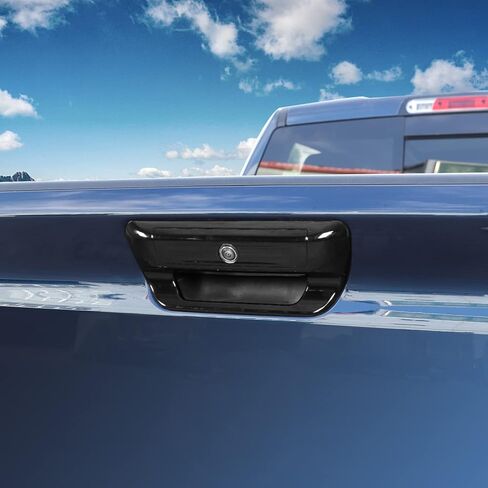 RT-TCZ Rear Trunk Door Tailgate Handle Cover Trim Decoration Accessories for 2018 2019 2020 2021 2022 Dodge Ram 1500 (Black) in Saudi Arabia