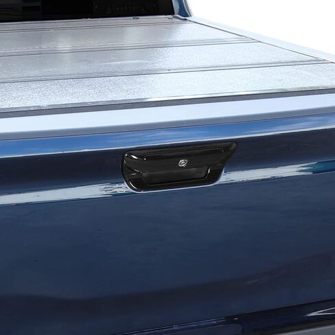 RT-TCZ Rear Trunk Door Tailgate Handle Cover Trim Decoration Accessories for 2018 2019 2020 2021 2022 Dodge Ram 1500 (Black) in Saudi Arabia