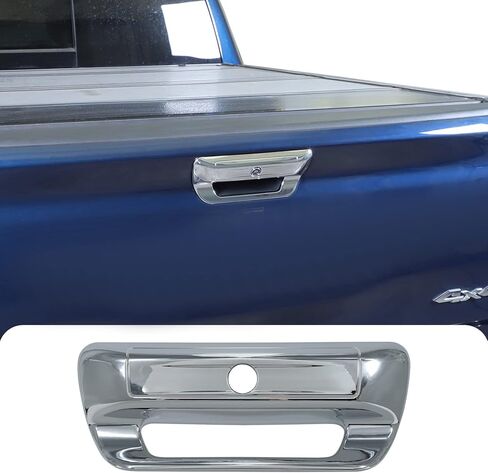 RT-TCZ Rear Trunk Door Tailgate Handle Cover Trim Decoration Accessories for 2018 2019 2020 2021 2022 Dodge Ram 1500 (Black) in Saudi Arabia