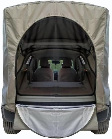 Tailgate Tent SUV Camping Awning Shade Compatible with for Jaguar F-Pace 2016–2020 X761 Camping Auto Shade Smooth Ventilation,B-Sun Shade Pole-Black in Saudi Arabia