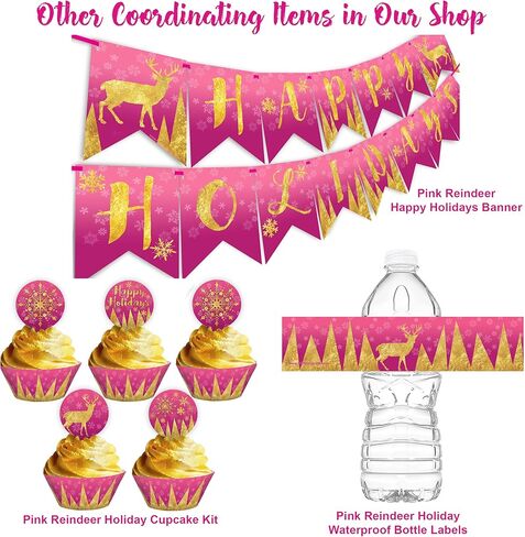Nutcracker Happy Birthday Banner - Nutcracker Party Supplies - Nutcracker Party Decorations - Christmas Birthday Party - Ballet Party - HB Pink in Saudi Arabia