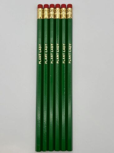 Plant Lady Pencils, Plant Lover Gift Set, Novelty Pencils, 6-Pack in Saudi Arabia