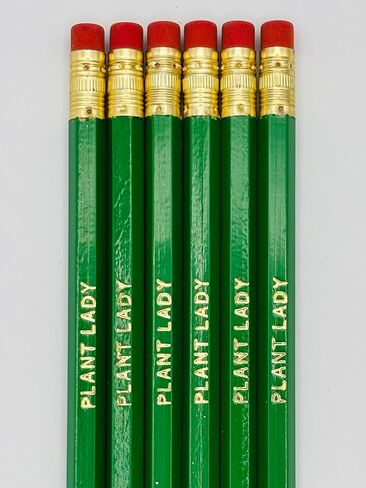 Plant Lady Pencils, Plant Lover Gift Set, Novelty Pencils, 6-Pack in Saudi Arabia