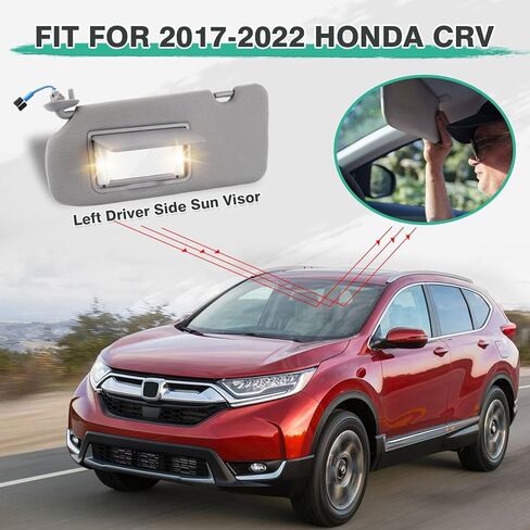 Left Driver Side Sun Visor Fit for 2013-2018 Nissan Pathfinder/ 2014-2017 Infiniti QX60/ 2013 Infiniti JX35 with Mirror Car Sun Visor Replacement Automotive Accessories in Saudi Arabia