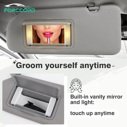 Left Driver Side Sun Visor Fit for 2013-2018 Nissan Pathfinder/ 2014-2017 Infiniti QX60/ 2013 Infiniti JX35 with Mirror Car Sun Visor Replacement Automotive Accessories in Saudi Arabia