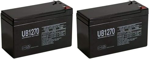 12 Volt 7 Amp Hour Sealed Lead Acid Battery for UPS and Alarm Systems - 2 Pack in Kuwait