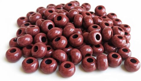 Turquoise Large Hole Beads for Jewelry Making-100pcs 14mm European Rondelle Spacer Beads,Big Hole Craft for Bracelets in Saudi Arabia