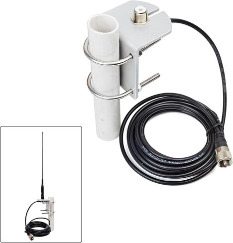 TWAYRDIO NMO Antenna Mount Bracket, Roll Bar/Mirror Mounting Bracket, Antenna Mount with NMO to SO239 Adapter for Car Truck Off-Roading and Overlanding in Saudi Arabia
