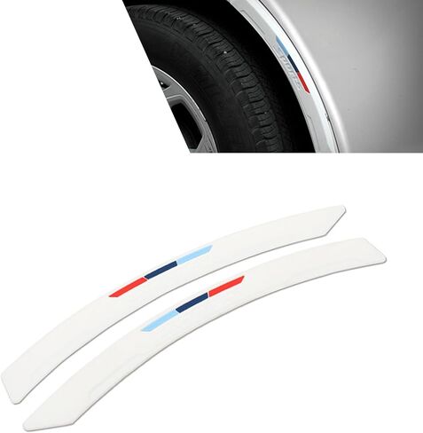 2 PCS Car Wheel Arch Protectors, Silicone Auto Wheel Tire Eyebrow Strips, Self-Adhesive Fender Flare Arch Lip Trim Strips Protector, Fender Flare Decoration Sticker for Most Cars (Black) in Saudi Arabia