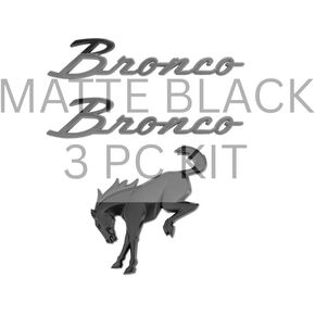 3PCS Tailgate and Fender Trim Decoration Sticker Set, Exterior Accessories Compatible with Bronco 2021 2022 2023 2024 2025 (Matte Black) in Saudi Arabia