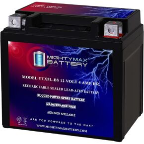 بطارية Mighty Max YTX5L-BS بديلة للبطارية YUASA YTX5L-BS in Saudi Arabia