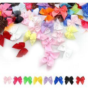 Mini Bows for Crafts, 160Pcs Tiny Bows 1 Inch Satin Ribbon Bows for DIY Crafts Party Decorations Gift Bag Cake in Saudi Arabia