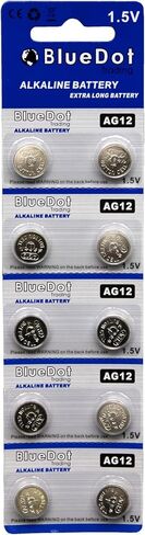 BlueDot Trading AG12 LR43 SR43 260 386 1.5V Alkaline Coin Cell Battery for Watch, Hearing Aid, Calculator, Flashlights, Keyless entry, Blister Pack - 30 Count in Kuwait