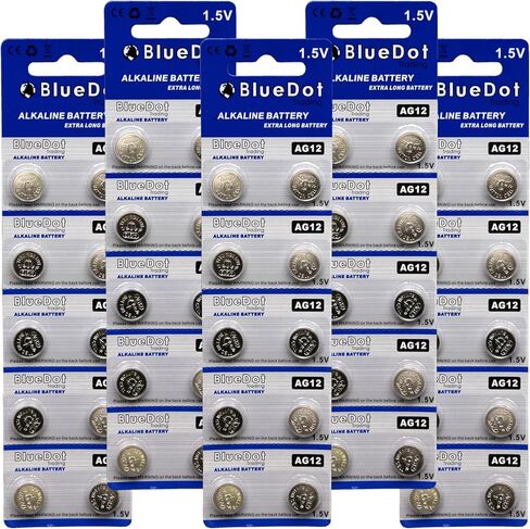 BlueDot Trading AG12 LR43 SR43 260 386 1.5V Alkaline Coin Cell Battery for Watch, Hearing Aid, Calculator, Flashlights, Keyless entry, Blister Pack - 30 Count in Saudi Arabia