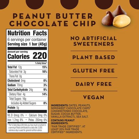 Larabar Peanut Butter Chocolate Chip, Gluten Free Fruit & Nut Bar, 16 Ct in Saudi Arabia
