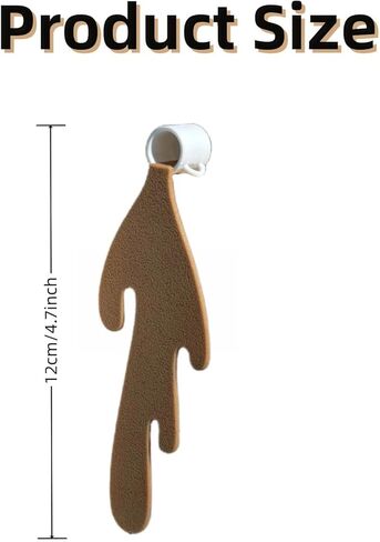 Bookmark 2 Pcs Coffee Spill Design for Book Lovers and Coffee Enthusiasts, PU Leather in Saudi Arabia