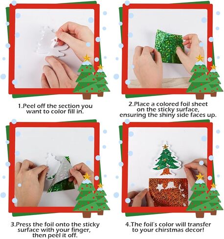 زينة شجرة عيد الميلاد DIY، نشاط حرفي فني من الرقائق المعدنية، مجموعات حرفية للعطلات الاحتفالية، نشاط إبداعي لتزيين كرات عيد الميلاد DIY، هدايا للفتيات والفتيان من سن 4 إلى 14 عامًا وما فوق in Kuwait