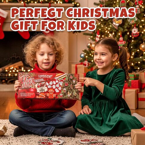 زينة شجرة عيد الميلاد DIY، نشاط حرفي فني من الرقائق المعدنية، مجموعات حرفية للعطلات الاحتفالية، نشاط إبداعي لتزيين كرات عيد الميلاد DIY، هدايا للفتيات والفتيان من سن 4 إلى 14 عامًا وما فوق in Kuwait