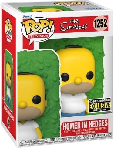 POP! The Simpsons Homer in Hedges Figure - Entertainment Earth Exclusive (Bundled with Compatible Box Protector Case) in Saudi Arabia