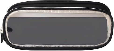 iSuperb Large Capacity Pencil Case with Compartments, Cute Transparent Pencil Pouch with Zipper, Big Storage Pen Bag for Men Women, Adult Stationery Pen Bag for Travel and Office (Green) in Saudi Arabia