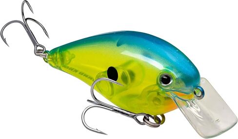 Strike King (HCKVDS1.5-561) KVD Square Bill 1.5 Fishing Lure, 561 - Chartreuse/Powder with Blue Back, 3/8 oz, Unique Action in Saudi Arabia