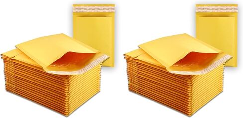 5 EcoSwift Size #0 7.5 x 10 Kraft Bubble Mailers Self Sealing Bulk Padded Shipping Supplies Packaging Envelopes Bags DVD 7.5 inches by 10 inches in Saudi Arabia