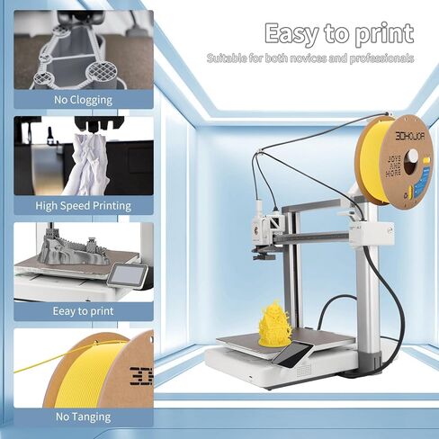 3D Printing Filament high-Speed PLA Filament 1.75mm 300mm/s 1kg Cardboard Spool Dimensional Accuracy +/- 0.03 mm Fit Most 3D FDM Printer-Blue in Kuwait