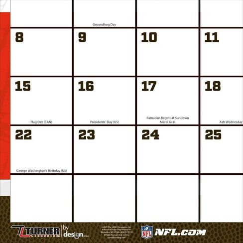 TURNER SPORTS Cleveland Browns 2026 17x11 Desk Calendar (26998901032) in Saudi Arabia