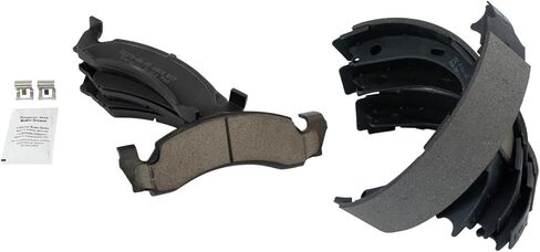Front and Rear Brake Pads Ceramic Compatible with 1987-1993 Ford Bronco 1987-1993 F-150 1987-1989 E-150 Econoline 1987-1989 E-150 Econoline Club Wagon in Saudi Arabia